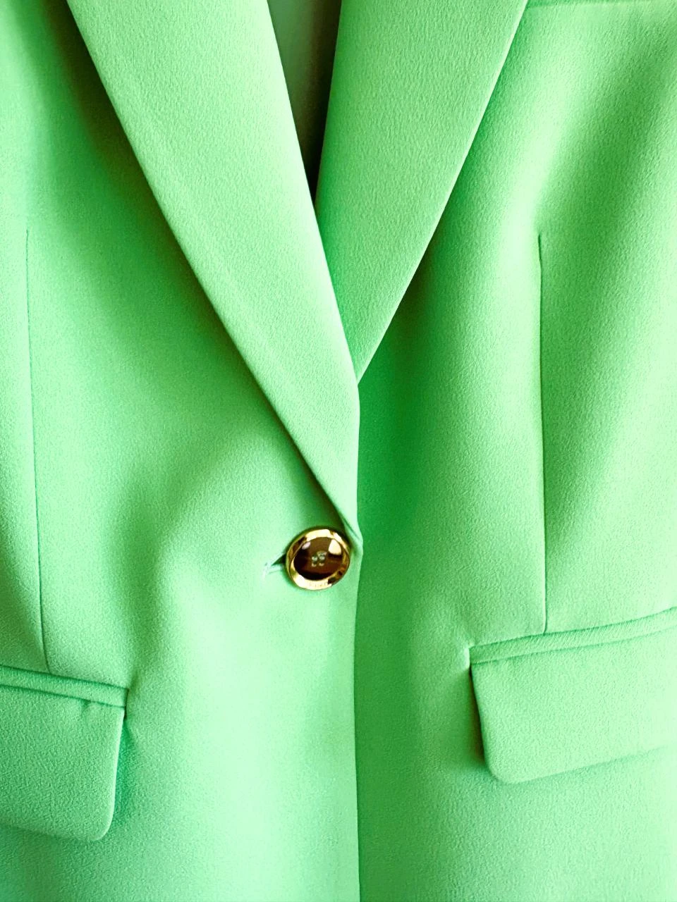 Blazer verde-escuro da Pinko – Feito na Itália – detalhe de botão dourado – tamanho IT40 – photo 6